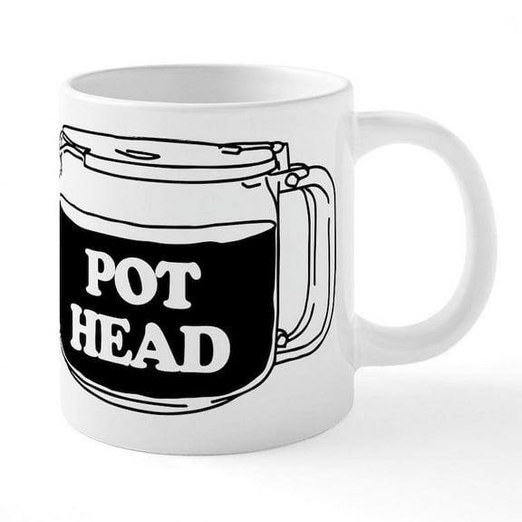 CafePress - Pot Head - 20 Ounce Ceramic Mega Mug