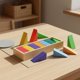 thumbnail image 1 of predolo Bloques de Construcción Geométricos de Colores Educativo Juego de Bloques de Madera Arcoíris Fomenta el Creatividad para Preescolar, Guardería, 1 of 9