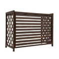 thumbnail image 4 of Air Conditioner Privacy Screen, Wood Color Air Conditioner Fence Screen,Rustic Air Conditioner Screen, 4 of 18