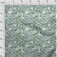 thumbnail image 3 of oneOone Velvet Dusty Teal Green Fabric Florals Craft Projects Decor Fabric Printed By The Yard 58 Inch Wide, 3 of 4