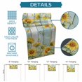 thumbnail image 6 of Sunflower Table Runner 90 Inches, Summer Eucalyptus Botanical Floral Teal Wood Bed Runner Dresser Scarves Tabletop for Indoor Outdoor Parties/Ceremony/Banquet, 13" x 90", 6 of 9
