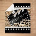 thumbnail image 3 of Vintage Cinema Movie Theater Flannel Fleece Throw Blanket Kids,Movie Theater Fuzzy Blanket for Bed Sofa Couch,Popcorn Bed Blanket Breathable Old Fashion Plush Blanket Room Decor Throw 50"x60", 3 of 6