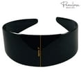thumbnail image 5 of Parcelona French 2&rdquo; Wide with Teeth Cellulose Celluloid Hair Headband for Women, 5 of 17