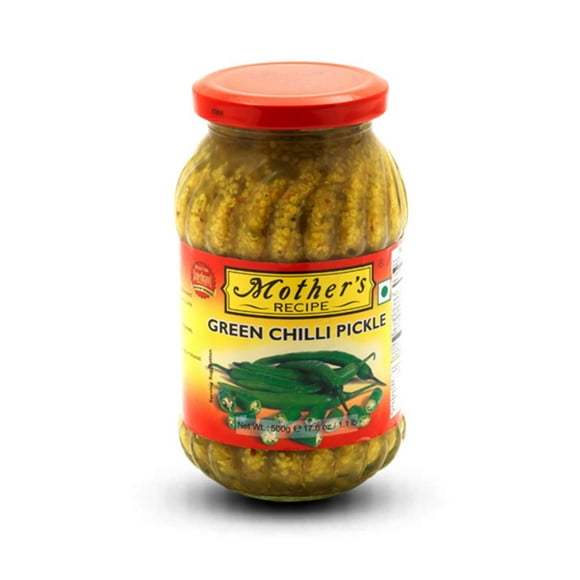 Mother's Recipe Green Chili Pickle, 500 g
