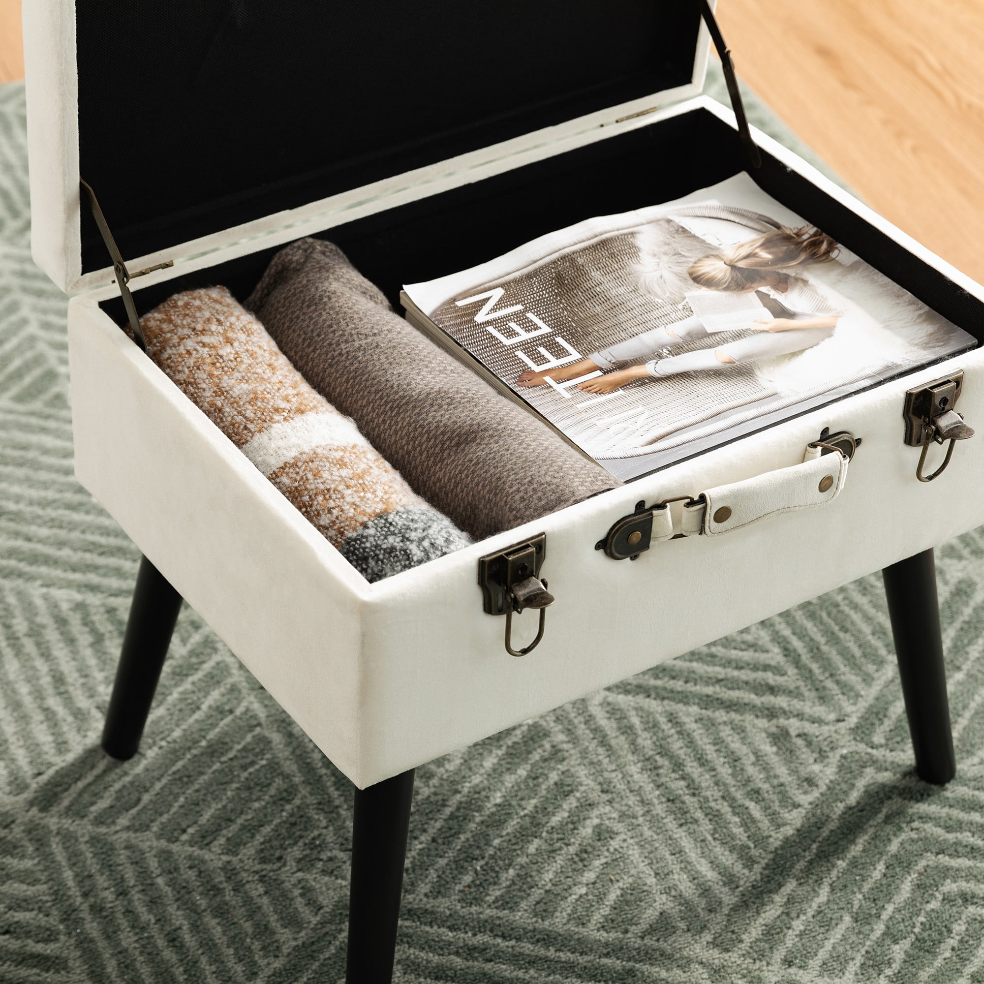 Suitcase footstool deals