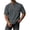 Dark Gray, variant on Men's Waffle Knit Henley Shirt Short Sleeve Casual Summer T-Shirt Button Pullover Tee