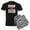 With Gray Camo Pant, variant on - Add Bacon Men's Dark Pajamas - Men's Dark Loose Fit Cotton Pajama Set