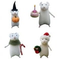 thumbnail image 3 of 1PC Christmas Halloween Mouse With A Pumpkin Handmade DIY Wool Felt Mouse, 3 of 4