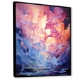 thumbnail image 2 of Designart "Pink Electric Reverie I" Abstract Framed Wall Art - Modern Pink Abstract Collages Entryway Framed Wall Art, 2 of 6
