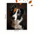 thumbnail image 3 of Border Collie Dog Portrait Canvas Print Wall Art for Living Room Bedroom Office Den Pet Lover Home Decor, 3 of 8