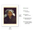 thumbnail image 2 of Head of a Peasant Woman (Gordina de Groot) - From an Original Color Painting by Vincent van Gogh c.1884 - Bamboo Fine Art 290gsm Paper (Unframed) 17x22in, 2 of 4