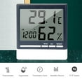 thumbnail image 2 of Leyfeng Digital Hygrometer Thermometer Indoor Humidity Meter Mini Room Thermometer Accurate Humidity Gauge with Alarm Clock Memory Function for Home Greenhouse Office School, 2 of 8