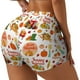 thumbnail image 1 of Balery Fall Farm Pumpkin Pantalones cortos de entrenamiento estampados para mujer, sin costuras, ajustados, para gimnasio, yoga, correr, deportes, ejercicio activo, fitness.-Small, 1 of 8