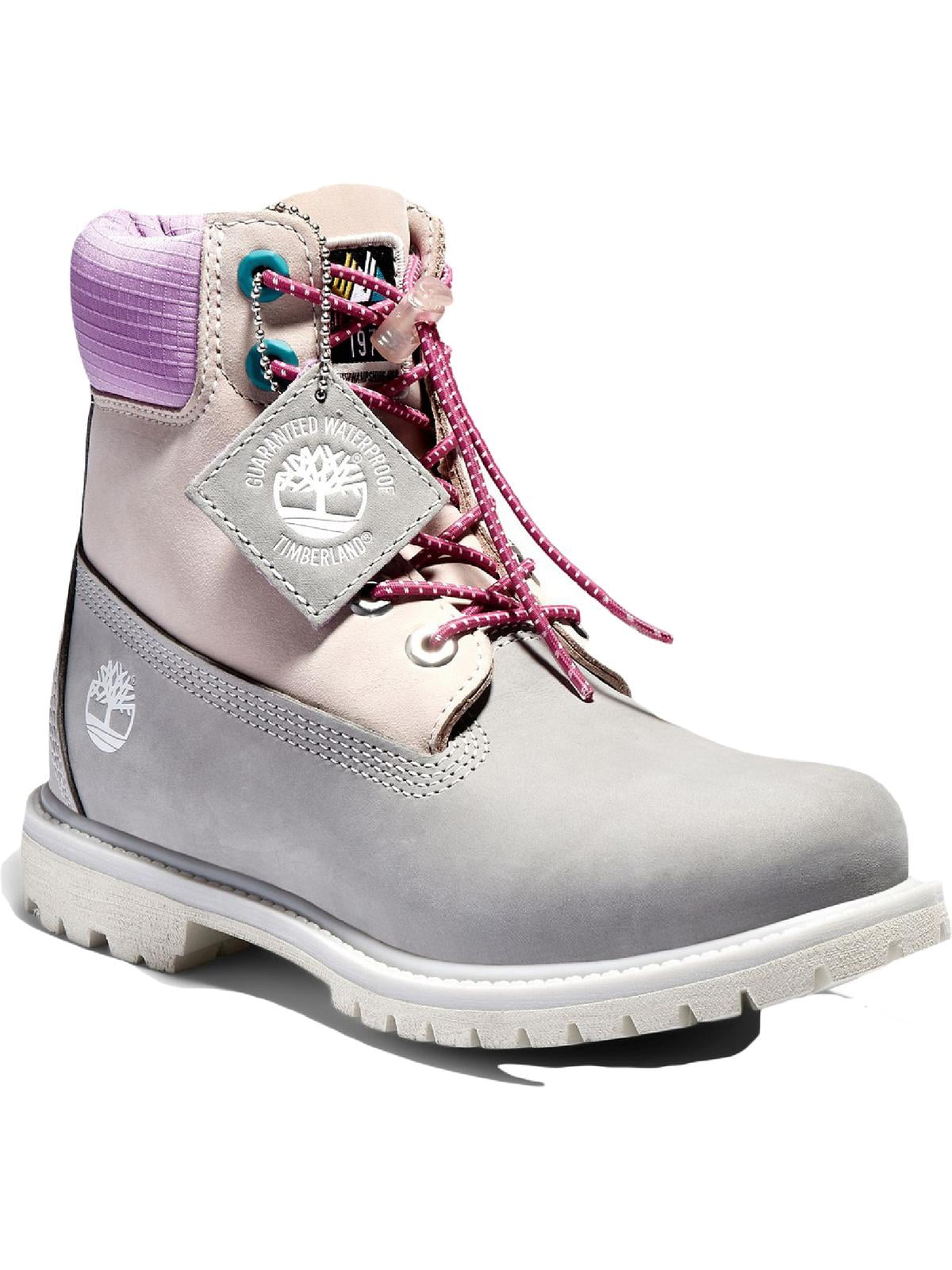 Grey and pink timberlands sale