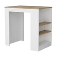 thumbnail image 4 of Doyle Island Engineered Wood White and Light Oak, 4 of 7