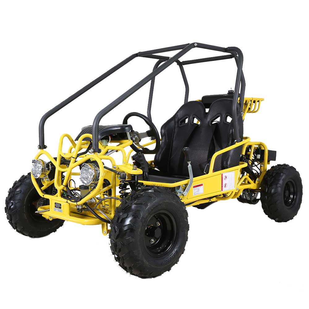 Youth Gokart By Familygokarts Yellow Gk110 Youth Go Kart Walmart Com