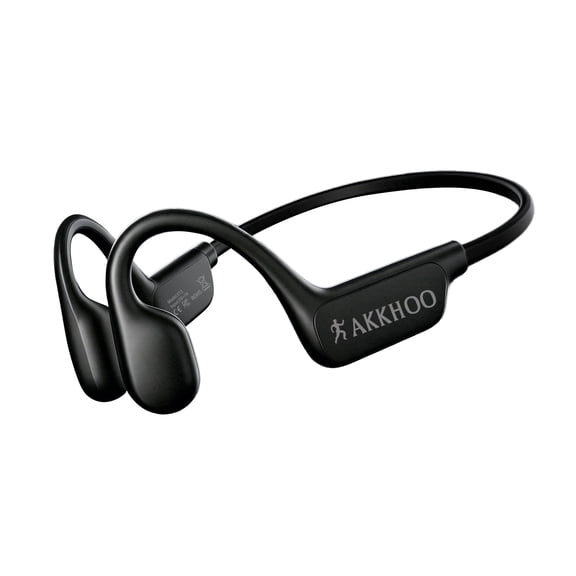 AKKHOO Open Ear Bone Conduction Headphones, Wireless Bluetooth Sports Headphones with ENC Mic, 12H Playtime, IPX6 Waterproof Running Headphones for Gym, Outdoor