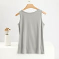 thumbnail image 5 of Women Summer Tank Top Crew Neck Sleeveless Camisole Button Down Cami Sling Strap Plain Vest Dressy Sexy Clothes Beach Party Shirts, 5 of 5