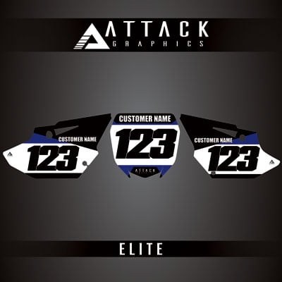 Attack Graphics Elite Number Plate Backgrounds for Yamaha YZ250X 2022