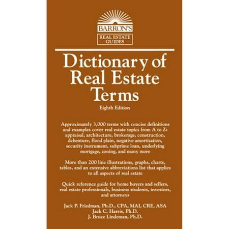 Barron's Business Dictionaries: Dictionary of Real Estate Terms (Paperback)