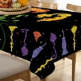 thumbnail image 5 of Halloween I Smell Children Rectangle Tablecloth 60 x 84 Inch, Sanderson Sisters Witch Broom Decorative Table Cloth Glitter Dining Table Cover, Hocus Pocus Holiday Dinner Picnic Decoration, 5 of 6