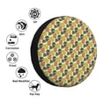 thumbnail image 4 of Honeii Monstera Leaves Print Tire Covers, Waterproof Anti-UV Sun Snow Rain Tire Covers for Trailers, RV, Camper, SUV, Truck-14 inch, 4 of 6