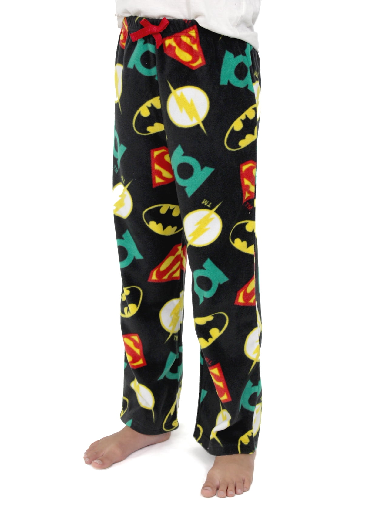 Justice League Boys Plush Fleece Lounge Pajama Pants 21JL078BPT - Walmart.com