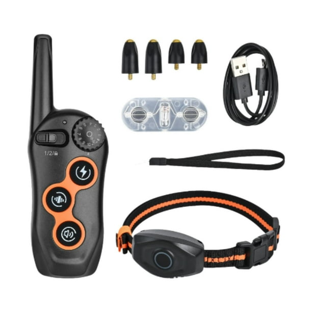 Collar de adiestramiento para perros,Collar de adiestramiento para perros con control remoto,Collar de adiestramiento para perros Collar antiladridos recargable,Cono de cuello antiladridos para