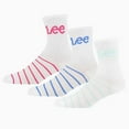thumbnail image 2 of Lee Womens Contrast Striped Sports Socks (Pack of 3), 2 of 3