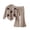 Z11 Brown, variant on Gubotare Girl Clothes Girls Fall Outfits Round Neck Long Sleeves Tops Straight Leg Pants Girls Clothing Sets Size 7-8 (Black,7-8 Years)