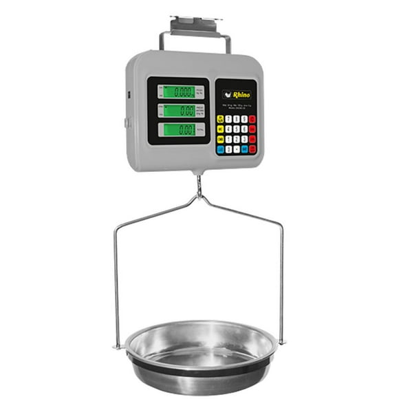 Báscula Digital Colgante Rhino BACMU-30 Acero Inox 30 Kg / 5 G