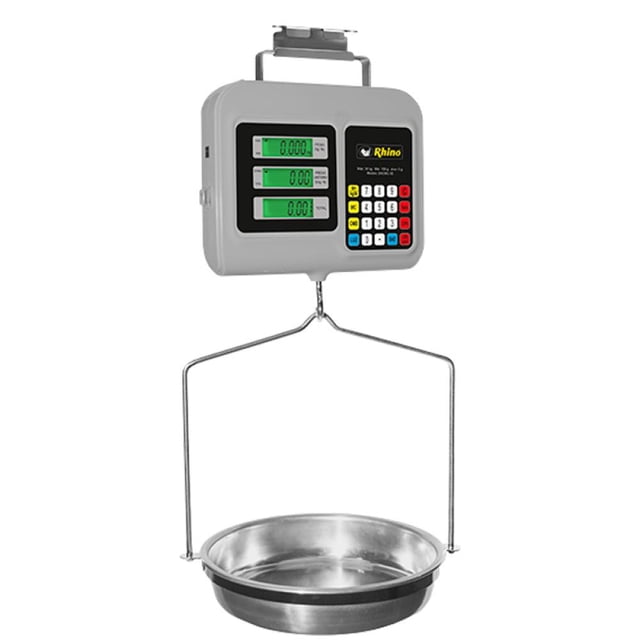 Báscula Digital Colgante Rhino BACMU-30 Acero Inox 30 Kg / 5 G