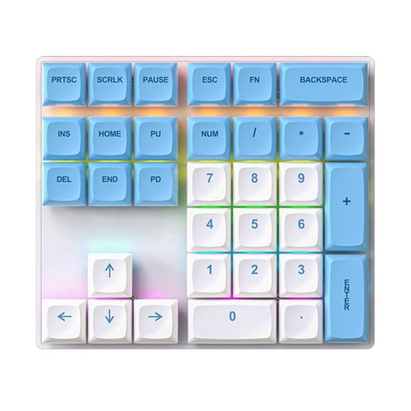 WINDLAND Wire Number Pad USB Numeric Keypad 33 Key Number Keypad Keyboard for Laptop PC