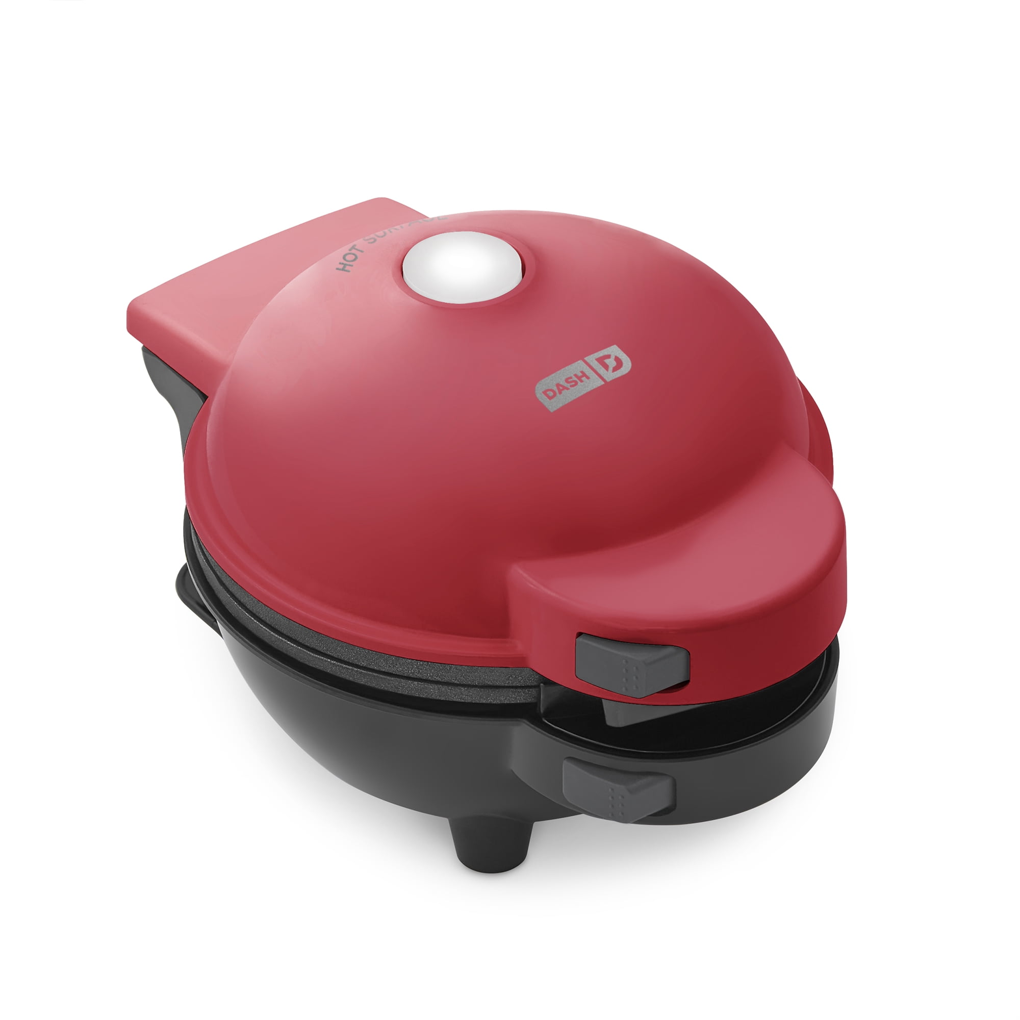 Dash Multimaker Mini System - Waffle Maker with Five 4” Removable Plates: Waffle Iron & Griddle, 4-in-1 Mini Waffle Maker for Kids and Families, Red