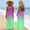Green, variant on Maxi Dresses for Women Summer Gradient Color Print Dress Cami Lounge Dress Long Backless Sleeveless Beach Cover Up Dresses