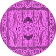 thumbnail image 1 of Ahgly Company Indoor Round Oriental Pink Industrial Area Rugs, 5' Round, 1 of 4