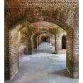 thumbnail image 3 of Ambesonne Urban Duvet Cover Set, Brick Arches Dry Tortugas, Queen, Brown, 3 of 3