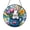 Acrylic 3.5 Inch, variant on Decorative Spring Animal Stained Glass Style Window Hanging, Fantasy Forest Creature Art Suncatcher With Beautiful Tulips, Aesthetic Room Ornament, Unique Indoor Decor Present For Artwork Lovers