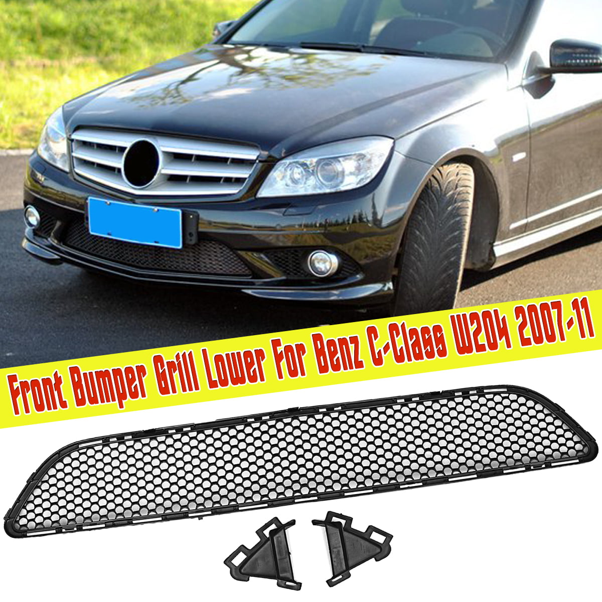 Front Bumper Grille Grill Lower Fit For MercedesBenz C