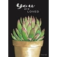 thumbnail image 2 of Jacobs, Cindy 14x18 Gold Ornate Wood Framed with Double Matting Museum Art Print Titled - You Are Loved Cactus, 2 of 4