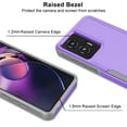 thumbnail image 5 of For Motorola Moto G Stylus 5G 2024 Phone Case, Ebizware Shockproof Military Grade Heavy Duty Full Body Protection Rugged Case Cover for Moto G Stylus 5G 2024, Purple, 5 of 10