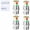silver 4 Pcs, variant on Tire Pressure Monitor Valve Caps,Tire Valve Stem Caps,4-Pack Pressure Indicator, 3-Color Visual Alert Sensor for Most Cars & Trucks