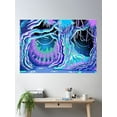 thumbnail image 2 of Magic Tale Blacklight Forest Background Poster Wall Art, Modern Wall Decor, 8x12 UNFRAMED, 2 of 3