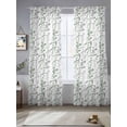 thumbnail image 2 of Green Grey Botanical Sheer Curtains 96 Inch Length 2 Panels for Living Room, Spring Floral Summer Farmhouse Voile Kitchen Curtain Set, Luxury Privacy Drapes Window Treatment for Bedroom, 2 of 7