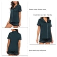 thumbnail image 1 of Conjunto de pijamas para mujer ropa de dormir ligera de manga corta transpirable amigable con la piel con botones regalo de cumpleaños cuello de muesca para el hogar ANGGREK Otros, 1 of 6