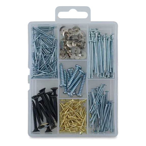 Nail, Tack, Screw & Brad Assortment, 7 Oz., Hillman, 41823