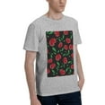 thumbnail image 2 of Bingfone Cherry Men'S Loose Fit Short-Sleeve Pocket T-Shirt, 2 of 7