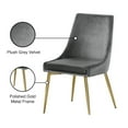 thumbnail image 2 of Meridian Furniture Karina Gray Velvet Dining Chair (Set of 2), 2 of 5