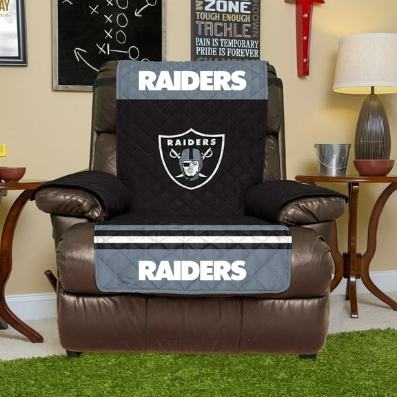 Black Las Vegas Raiders Recliner Protector