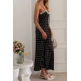 thumbnail image 3 of Women's Polka Dot Square Neck Midi Cami Dress 95% Polyester 5% Spandex Fabric for Comfortable Everyday Imported, 3 of 5